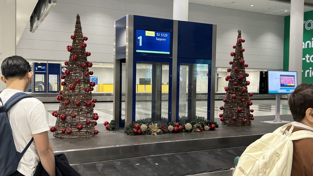 マニラ空港の手荷物受取エリア